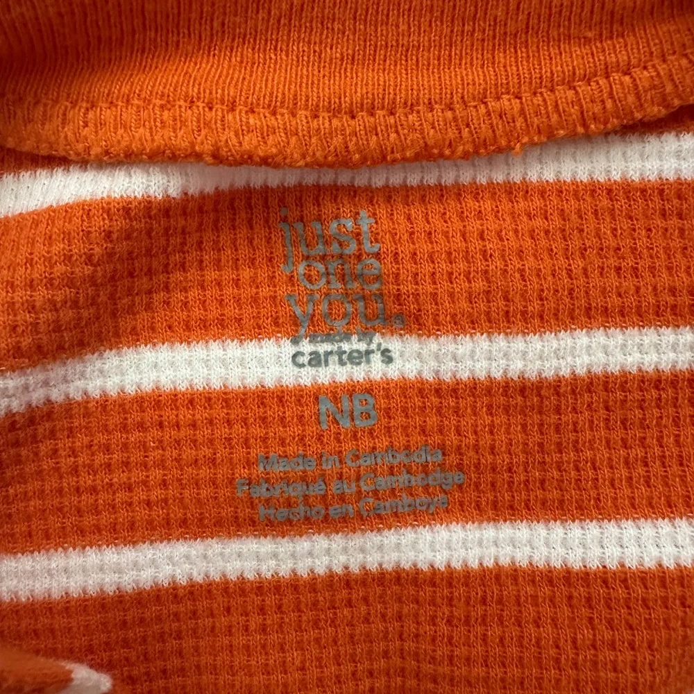 Carter's Halloween Pumpkin Footie Pajama Size Newborn